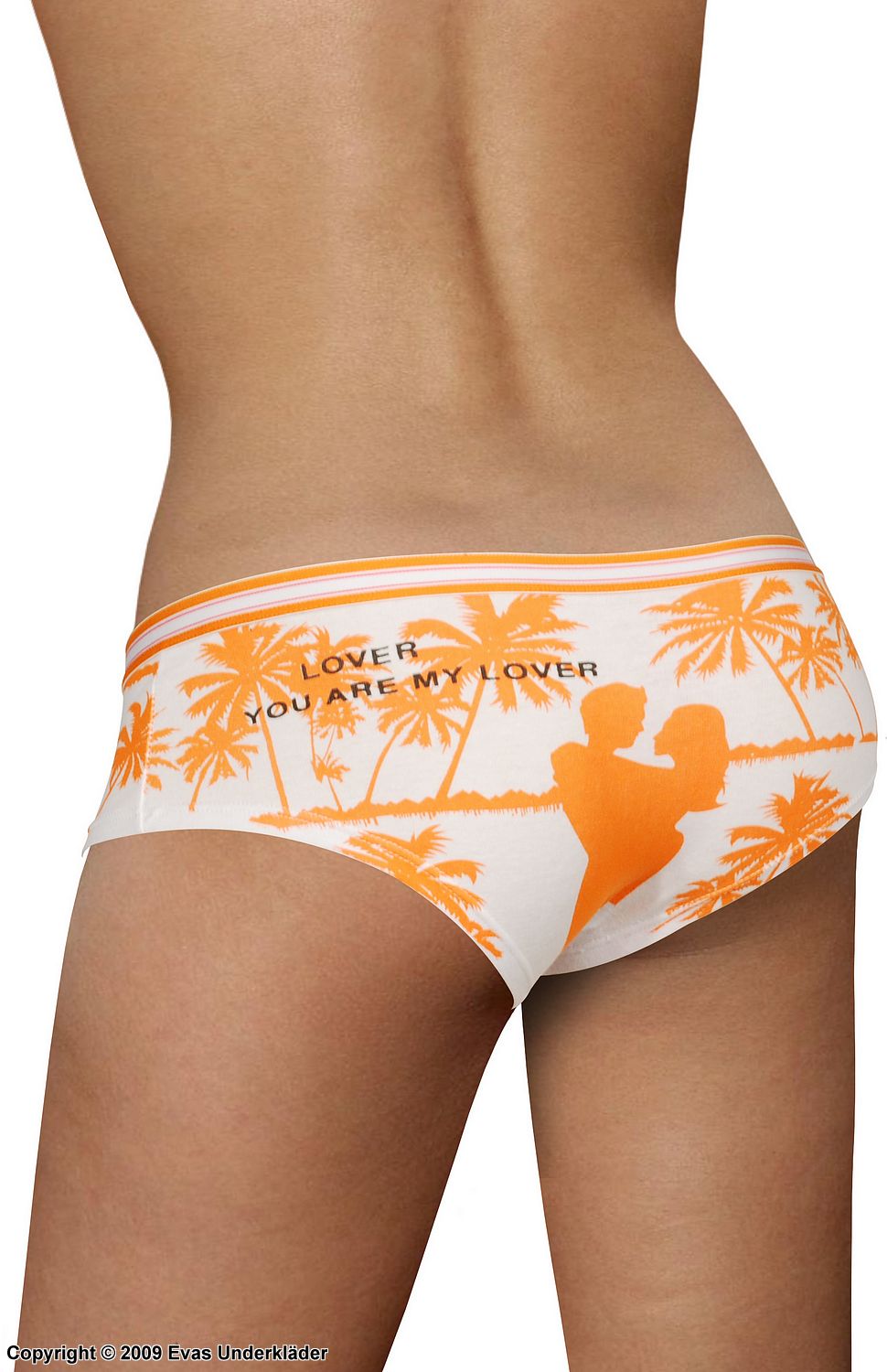 Hipster panty with orange palms